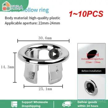 1~10PCS כיור מטבח כיור Plug חור גלישה הטבעת רשת חלולה טבעת אמבטיה כיור עגול הכיור כיור פלסטיק גלישה הטבעת