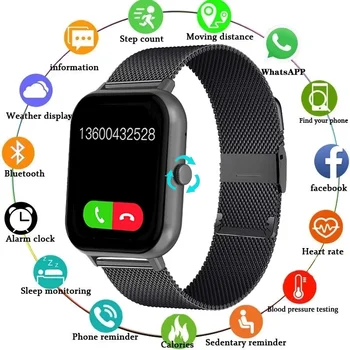 2023 החדש Bluetooth לקרוא שעון חכם גברים, נשים, שינה את קצב הלב, לחץ הדם ספורט חכם שעון אופנה בנות Smartwatch אישה