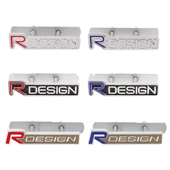 3D מתכת Rdesign לוגו הקידמי תג סמל מדבקות של וולוו XC40 XC60 XC90 V90 S90 S60 V60 V40 C70