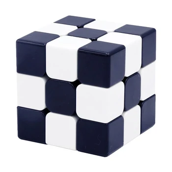 3x3x3 שחור לבן פאזל Magico Cubo 3x3 קוביית קסם קובייה מפותל קוביית פאזל צעצוע לילדים ילדים קוביית הקסם