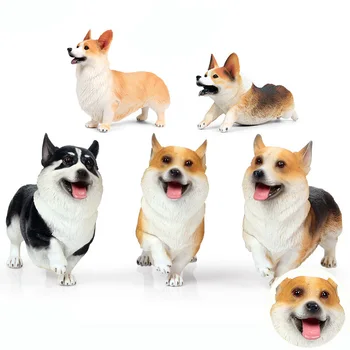 5 סוגים כלב קורגי להבין אספנות צעצועים PVC חיה דמויות חיות מחמד צעצועי ילדים קוגניטיבי צעצועים