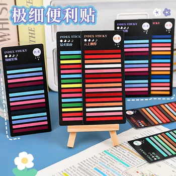 600sheets הגירסה הקוריאנית Color Ultra-בסדר מדד מדבקות שקוף דביק הערות עמיד למים הודעה משטח המשרד אביזרים