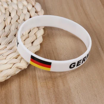 6pcs גרמניה סיליקון Wristbands אופנה ספורט צמיד 2022 סיליקון צמיד צמיד גומי 2021 האלופות מסיבה
