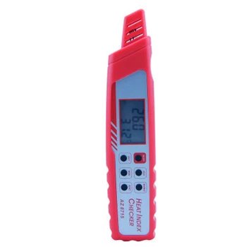 AZ8715 מיני סוג עט דיגיטלי מדד חום מד 0-50 מעלות 0%-100%RH/ מכת חום מונע נקודת הטל