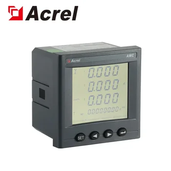 Acrel AMC72-E4/KC CE אישור שלב שלוש ארבע חוט קלט 5A באמצעות CT דיגיטלי חכם Multi-פונקציה דיגיטלי פאנל אנרגיה מטר