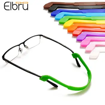 Elbru נגד החלקה צבע סיליקון כוסות אוזן וו משקפיים הרגל אוזן וו פקק הסוגר אטב אביזרים טיפ Eyewear הולדר