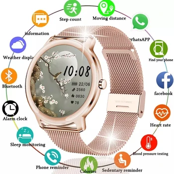 LIGE 2022 החדש, שעון חכם נשים גברים מעקב אחר פעילות הלב קצב מד לחץ דם עמיד למים ספורט נשים Smartwatch עבור Xiaomi