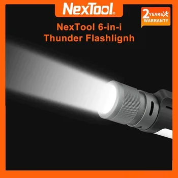 NexTool חיצונית 6 ב-1 פנס LED 3 מצב Sumber Cahaya גאנדה 2600mAh אולטרה בהיר לפיד עבור טיולים, מחנאות, חירום