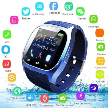 Relogio M26 Smartwatch עבור גברים, נשים, אופנה, מוסיקה, Bluetooth שעון חכם יומי עמיד למים LED תצוגת שעון חכם אנדרואיד Ios