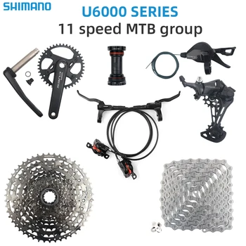 SHIMANO רמזים 11 מהירות Groupset על MTB אופני FC-U6000-1 Crankset BB-M501 UR400 התחתונה U6000 Derailleurs קיט מקורי אופניים חלק