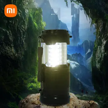 Xiaomi קמפינג עמיד למים אור מופעל באמצעות סוללה מנורת LED מנורת אוהל אור חירום נייד פנס עובד תאורה פנס