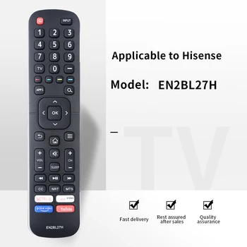 ZF חל מקורי חדש EN2BL27H שליטה מרחוק על Hisense טלוויזיה חכמה עם נטפליקס, יוטיוב ClaroVideo פריים וידאו אפליקציות 433 MHz