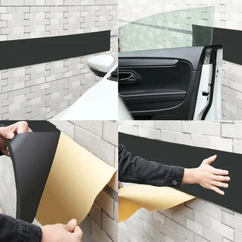 אביזרים עמידים באיכות גבוהה חדשים הדלת מדבקה לרכב קיר 1 יח ' שחור פגוש במוסך גומי גומי פלסטיק כותנה