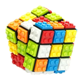 אבני בניין קוביה 3x3x3 פאזל קוביית להסרה מקצועי קוביית הקסם 3x3 רחובות הקוביה חינוכי Cubo Magico צעצועים מתנות Diy