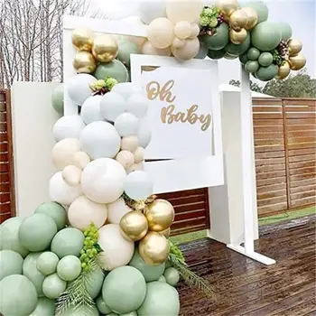 בלון קשת ערכת בטוח בלונים וינטג ' שעועית ירוקה לטקס בלונים מסיבת חתונה קישוט בלון יום הולדת חזק עבה יצירתי