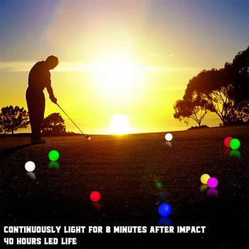 גולף דברים התנגדות חזקה יותר להכות מרגישה אדום זוהר כדור כדור גולף מנורת אנרגיה גבוהה אלסטי הליבה כוורות להפחית גרירה