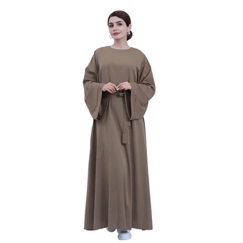 דובאי Abaya טורקיה המוסלמית אופנה חיג ' אב השמלה המוסלמים כפיות האישה באסלאם בגדים אפריקני שמלות מקסי לנשים החלוק Musulman
