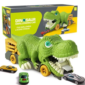 דינוזאור משחק כלי רכב משחק אוכל לרכב על ילד וילדה מכונית מיני מכונית משאית דינוזאור אוכל המכונית האינרציה צעצועים לילד יום הולדת מתנה