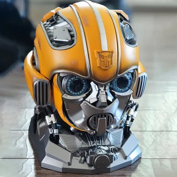 הדבורה רובוטריקים 1:1 הקסדה Bandai מקורי מקורי Masker לביש הפנים משתנה עם רמקולים דגם קישוטים צעצוע מתנות