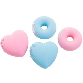 החדש ממתקים צבע דבק קאטר עיצוב של לב אהבה/סופגניות צורה Washi Tape קאטר המשרד מתקן קלטת אספקה של בית הספר