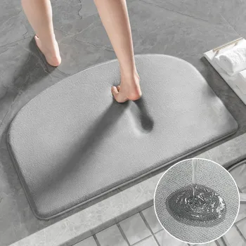 החלקה האמבטיה שטיח סופר סופג שטיחון לאמבטיה קצף זיכרון האמבטיה שטיח רצפה לצד שטיחים לחדר המקלחת שטיחון שירותים Footpad