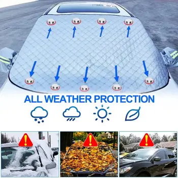 המכונית מכת חום, הגנה המכונית קרם כיסוי מתקפל שמשת המכונית כיסוי עמיד במים אנטי-כפור חום מבודד לחורף