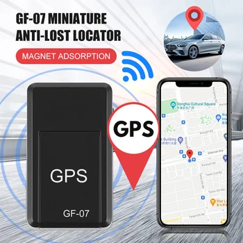 הרכב GPS Mini גשש GF-07 מעקב בזמן אמת נגד גניבה אנטי אבוד, איתור מגנטי חזק הר SIM הודעה Positioner