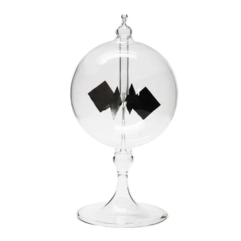 השמש Crookes Radiometer זכוכית בעבודת יד טחנת הרוח צעצוע המפלגה קישוט הבית מתנה שקופה
