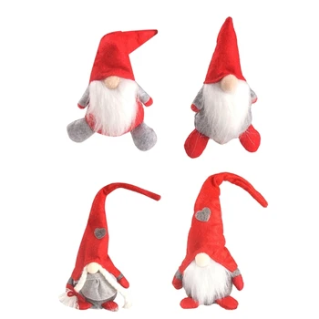 זמן כובע שוודית Tomte קטיפה Gnome בעבודת יד ארוכה כובע חג המולד קישוטים DropShip