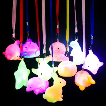 ילדים זוהרים שרשרת צעצוע צבעוני פלאש, תאורה יצירתיים חבל דולפין לילה אור פולטות-אור המפלגה קישוט אביזרים
