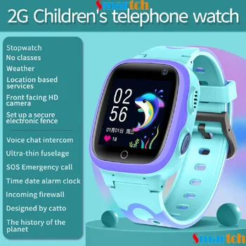 ילדים שעון חכם עמיד למים IP67 SOS בטלפון לצפות Smartwatch ילד עם כרטיס ה Sim-HD, מצלמה GSM מתנה קילו מזג אוויר עבור אנדרואיד IOS