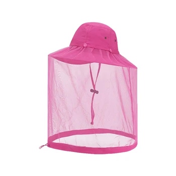 יתוש בראש נטו כובע צוואר הגנה עמיד למים יישום רחב להישאר מוגן בחוץ מתכוונן