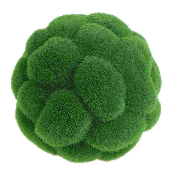 כדורים דקורטיביים מלאכותי מוס נוי 12CM צמחייה ירוקה, פרחים, קערה אגרטל מילוי על נוף סיר קישוט
