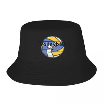 כדורעף מצחיק עיצוב דלי כובעי פנמה עבור גבר אישה בוב כובעים סתיו דייג כובעי קיץ חוף דייגים יוניסקס כמוסות