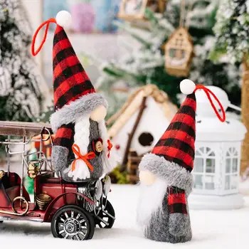 כיף חג מתנות לחג קישוטים לחג נוח תפאורה חג המולד Led-lit Gnome צעצועים קטיפה מרי הבובה קישוטים לבית