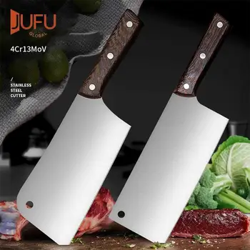 מטבח סכין קצבים מקצועיים סכיני שף 4cr13 נירוסטה מקורי יפני הקופיץ סכין קצבים בשר ירקות קאטר