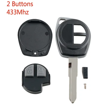 מכונית Smart Remote Key 2 כפתורים מתאים סוזוקי סוויפט Sx4 אלטו הצטרפות Vitara Ignis התזה 2007-2013 433Mhz