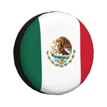 מקסיקו דגל חילוף כיסוי גלגל על ג ' יפ הונדה 4x4 הקרוואן מותאם אישית מקסיקני גאה מגן צמיג המכונית.