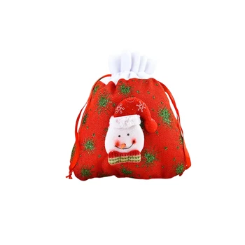 מתנה שקית ממתקים שקיות משק הבית המדבקה חטיף המכיל חג מולד קישוט שרוך עיצוב קישוט לעץ חג אספקה