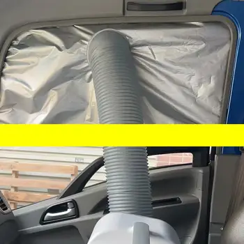 נייד AC צינור פליטה חלון המכונית כיסוי הגנה מפני השמש עבור מכוניות, רכבי שטח.