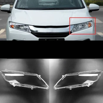 עבור הונדה סיטי 2015-2018 המכונית שמאל פנס כיסוי שקוף אהיל פנס מעטפת העדשה החלפת אביזרים