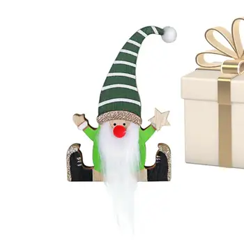 עץ Gnome קישוטים על עץ חג המולד עץ סנטה קישוט לשימוש חוזר עץ לתלות מלאכה Gnome שדון קישוטים עבור חדר השינה