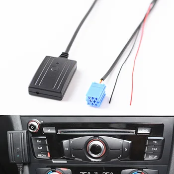 רכב Bluetooth מיקרופון טלפון דיבורית ערכת מוסיקה AUX-IN שמע מתאם עבור פולקסווגן ISO 8PIN נמל Blaupunkt בקר VDO