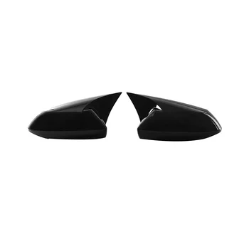 שחור מבריק השור הורן המראה האחורית לכסות כובע לקצץ טויוטה קורולה 2019-2023