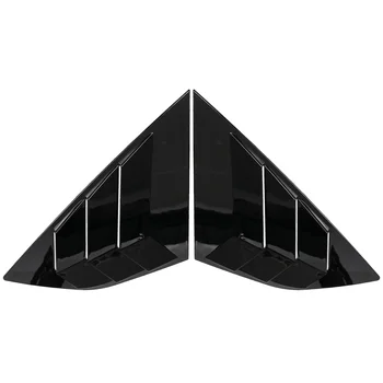 שחור מבריק צד אחורי פתח רבע חלון התריסים תריס כיסוי עבור פורד פוקוס MK3 ST RS האצ ' בק 2012-2018