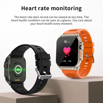 שעון חכם כושר קצב הלב הבריאות לפקח ספורט שעון חכם IP68, עמיד למים Bluetooth תואם התקשר מספר מצבי ספורט